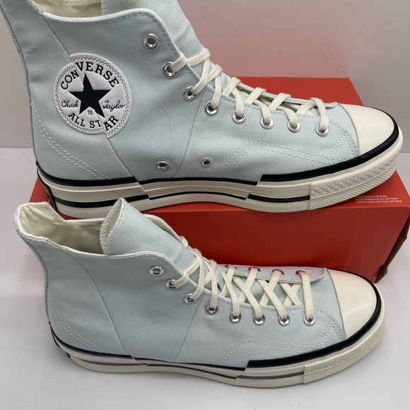Converse Men’s A03537C CHUCK 70 PLUS HI
AQUA MIST/EGRET/WHITE
High-Top Sneakers - Picture 2 of 16